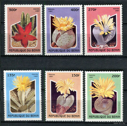 Бенин - 1997 - Цветы. Суккуленты - [Mi. 964-969] - полная серия - 6 марок. MNH.