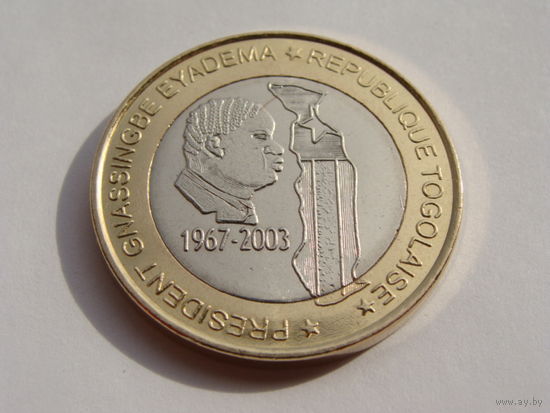 Того. 6000 франков  2003 год  "Президент Гнассингбе Эйадема"  X#22   Тираж: 1.200 шт