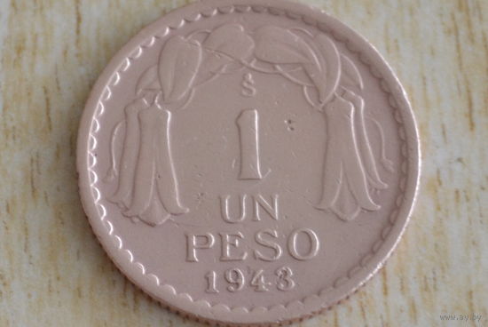Чили 1 песо 1943