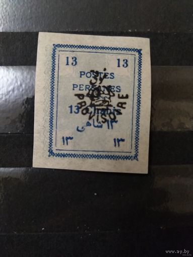 1906 Персия герб провизорий чистая клей лёгкая наклейка без дыр (1-4)