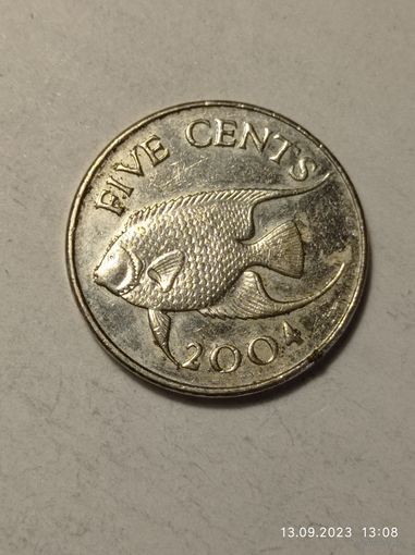 Бермуды 5 цент 2004 года .