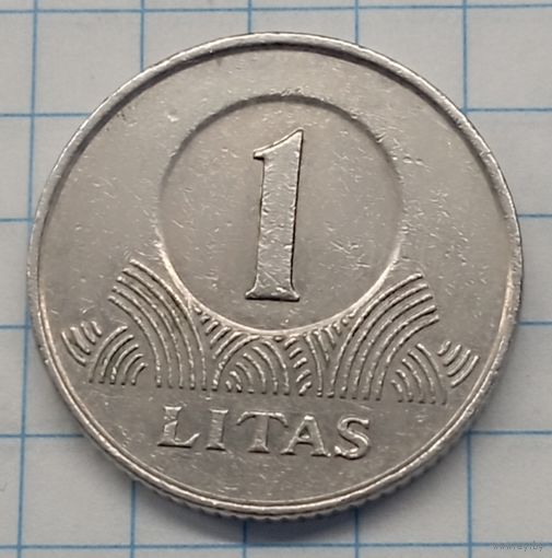 Литва 1 лит 2002г.km111