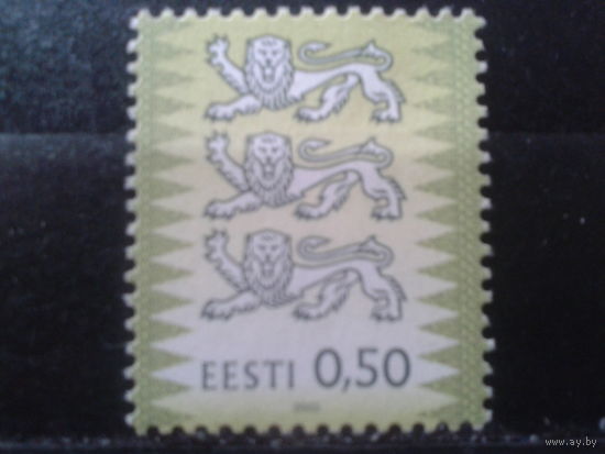 Эстония 2003 Стандарт, герб** 0,50