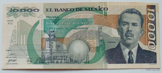 Мексика 10000 Песо 1989, XF, 709