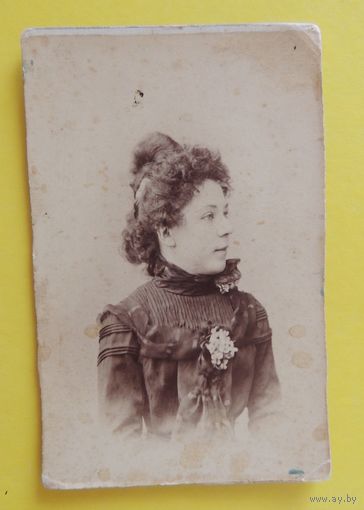 Фото кабинет-портрет "Дама из высшего света", фот. Гершкевич, Витебск, до 1917 г.