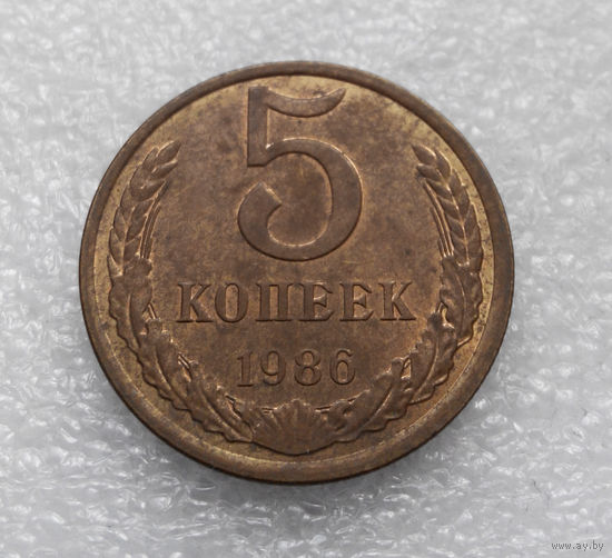 5 копеек 1986 СССР #06