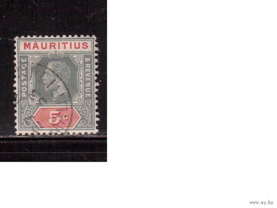 Маврикий-1921,(Мих.164) , гаш.  , Английские Колонии, Стандарт, ВЗ 5,(1)