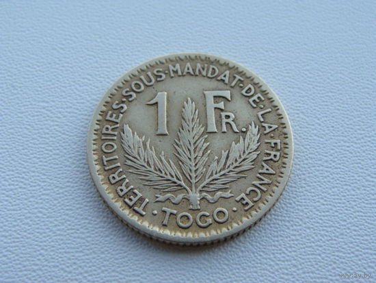 Того "Французское"  1 франк 1925 год  KM#2