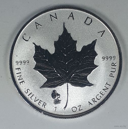 Канада 5 долларов 2019 Кленовый лист  Эдисона Фонографа