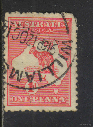 GB Доминион Австралия 1913 Кенгуру Карта  Стандарт #5