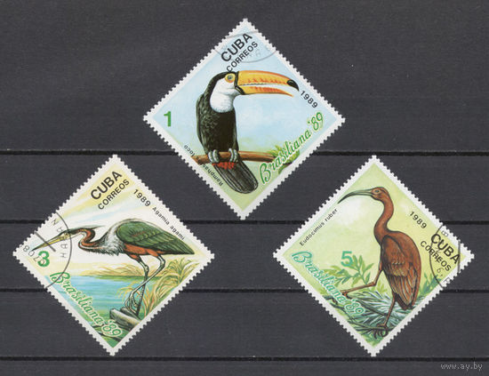 Куба.1989.Птицы (3 марки)