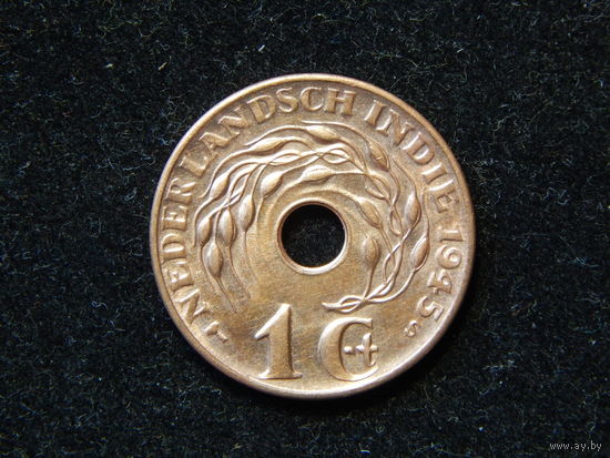 Голландская Индия 1 цент 1945г