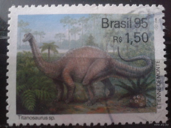 Бразилия 1995 Динозавр Михель-2,5 евро гаш