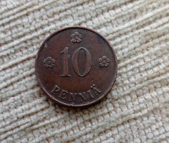 Werty71 Финляндия 10 пенни 1921