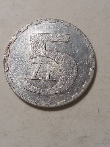 5 злотый Польша 1990