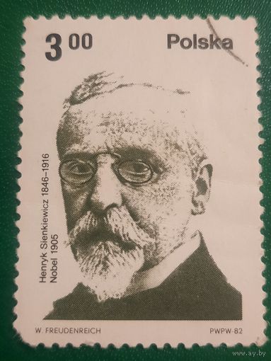 Польша 1982. Генрих Синкевич 1846-1916