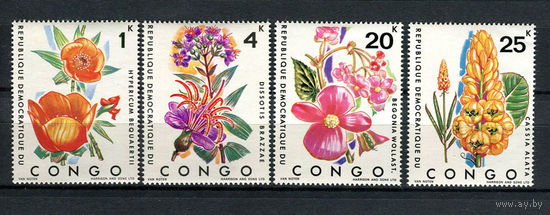 Конго - 1971 - Цветы - [Mi. 425-428] - полная серия - 4 марки. MNH.