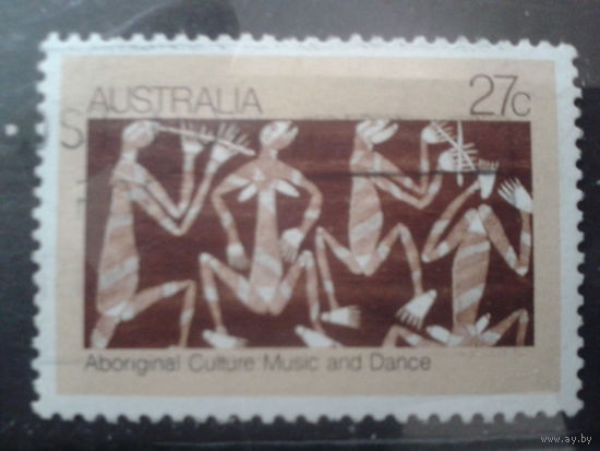 Австралия 1982 Музыка и танцы в живописи аборигенов