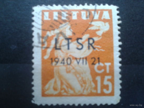 Литва, 1940, Стандарт надпечатка