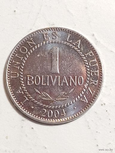 Боливия 1 боливиано 2004 года .