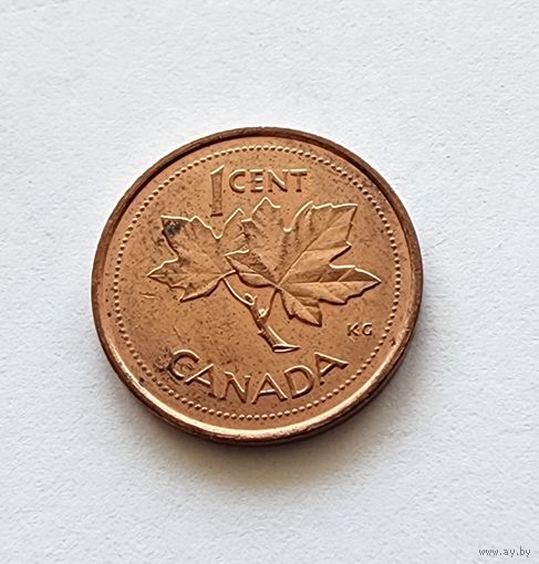 Канада 1 цент, 2002 50 лет правлению Королевы Елизаветы II Не магнетик