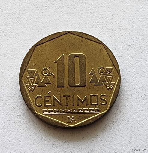 Перу 10 сентимо, 2003