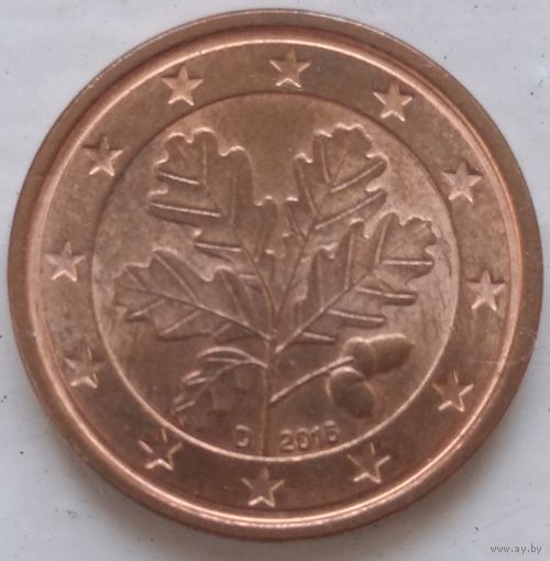 1 евроцент 2015 D Германия. Возможен обмен