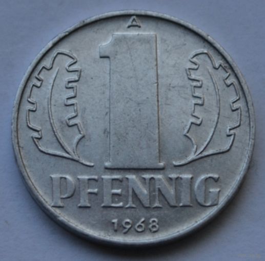 Германия - ГДР 1 пфенниг, 1968 г.