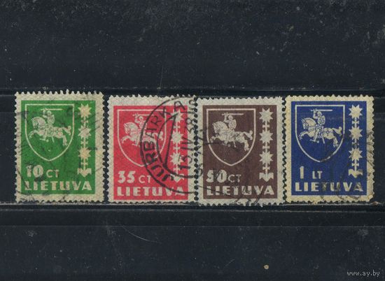 Литва Респ 1937-39 Герб Стандарт #413,415,416,432