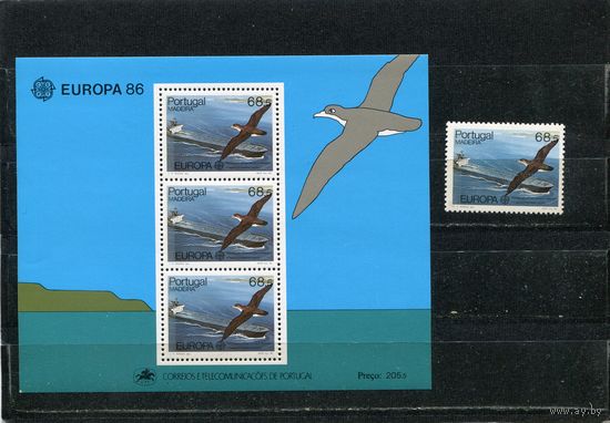 Португалия. Мадейра. Европа СЕРТ 1986. Охрана природы