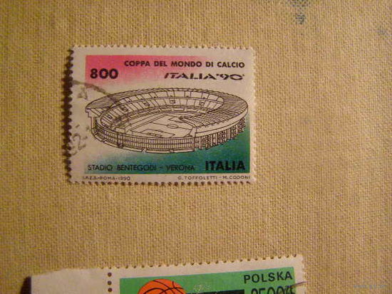 Спорт Футбол Италия 1990 стадион Верона