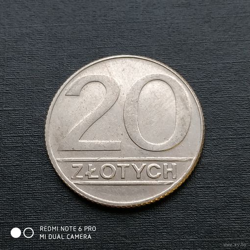 20 злотых 1990 г. Польша.