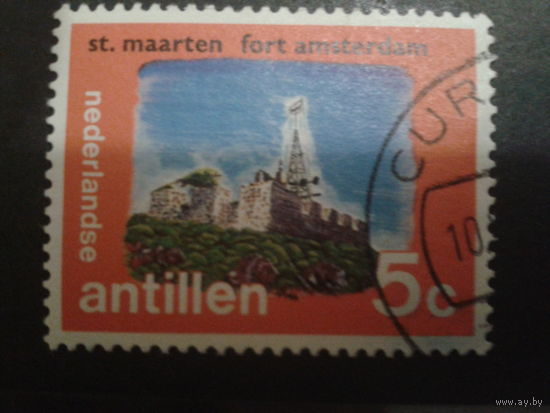 Нидерландские Антилы Колония 1972 форт Амстердам