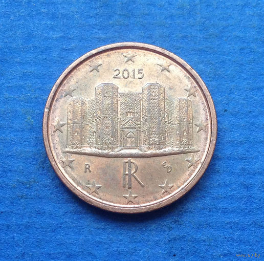 Италия 1 евроцент 2015
