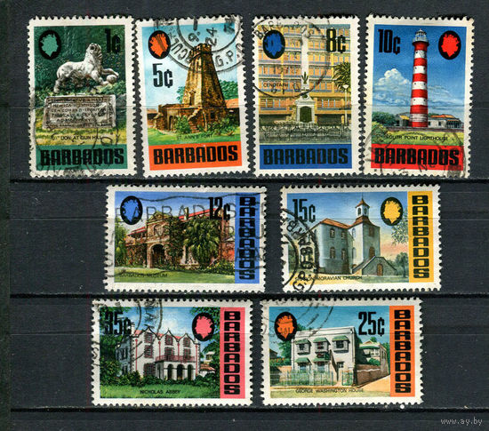 Барбадос - 1970 - Архитектура - 8 марок. Гашеные.  (Лот 8Du)