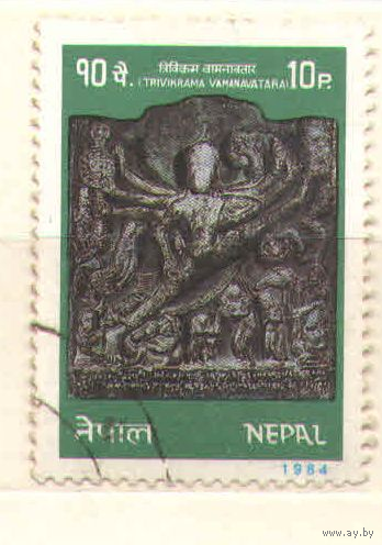 1984. Непал. БОГ ВИШНУ.