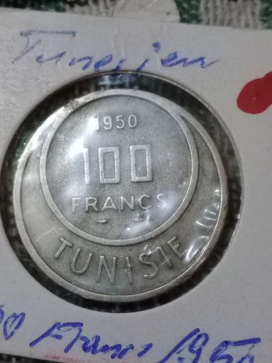 Тунис 100 франков 1950