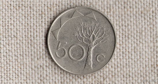 Намибия 50 центов 1993 /флора/FV/