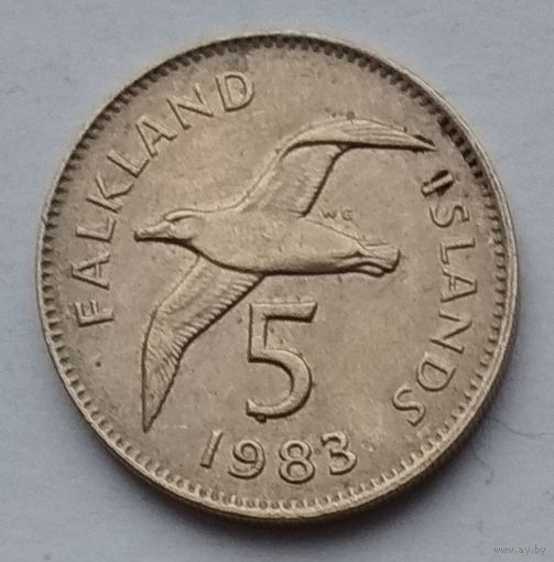 Фолклендские острова (Фолкленды) 5 пенсов 1983 г.