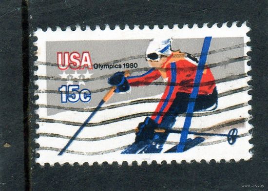 США.Ми-1412.Олимпийские игры.Скоростной спуск на лыжах.1980.