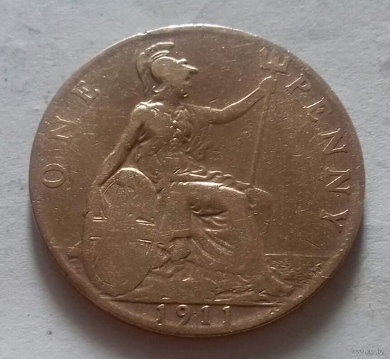 1 пенни, Великобритания 1911 г., Георг V
