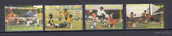 Футбол. Антигуа и Барбуда. 1982. 4 марки. Michel N 659-662 (8,0 е)