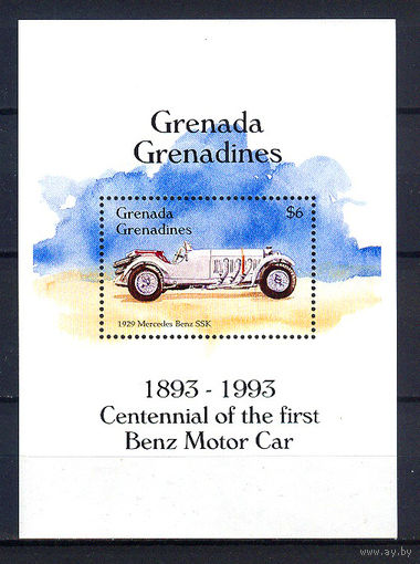 1993 Гренада Гренадины. 100 лет первому автомобилю Карла Бенца