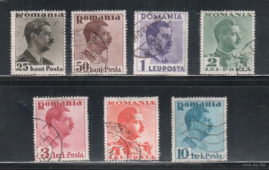 Румыния-1935, (Мих.489-502)  гаш. ,  Стандарт,  Король Карл II,