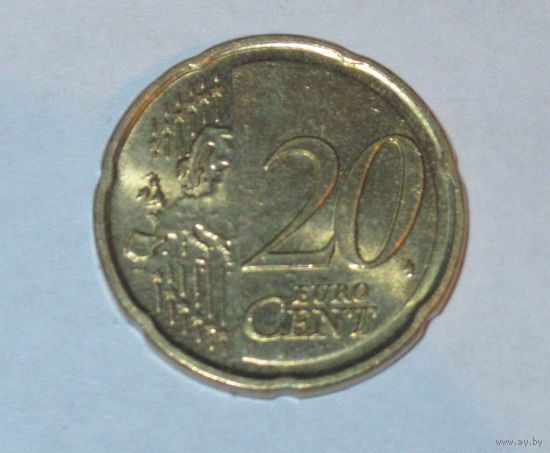 20 евро центов Латвия 2014г.
