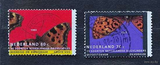 Нидерланды, 2м гаш, бабочки