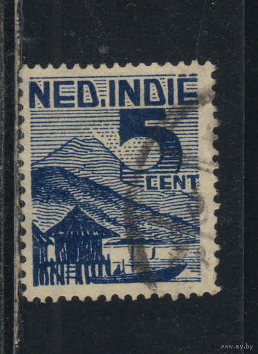 NL Колонии Нидерландская Индия 1946 Вид на озеро Тондано на о.Целебес (Сулавеси) #336