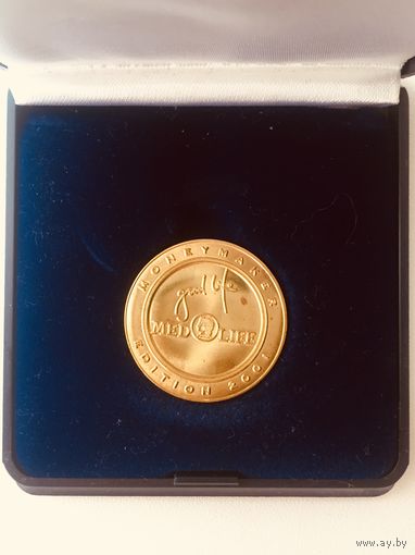 Кипр. настольная медаль(монетовидный жетон) Medlife Insurance 2001 года (Международная страховая компания)