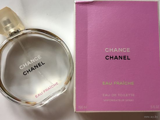 Флакон пустой и коробочка от туалетной воды Chanel chance 150 мл оригинал