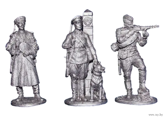 Набор оловянных фигурок статуэток Советские солдаты